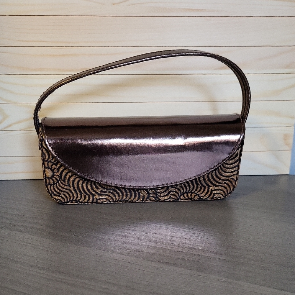 Mini Handbag Faux Leather Velvet